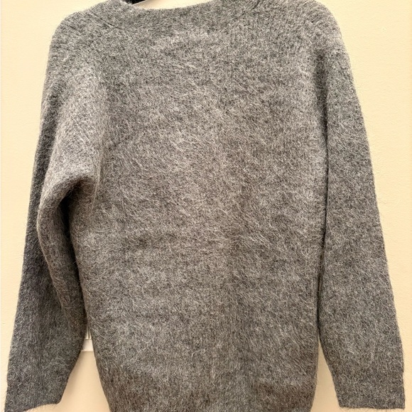 Marine Layer Siri Alpaca Oversized Cardigan in Charcoal - Picture 2 of 4